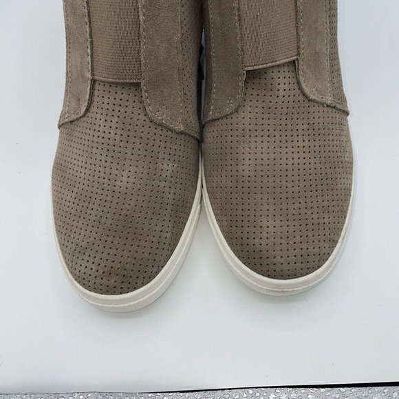 STEVE MADDEN Women's WAVERLY wedge suede sneakers in TAUPE sz 9.5 - EUC - Picture 3 of 10
